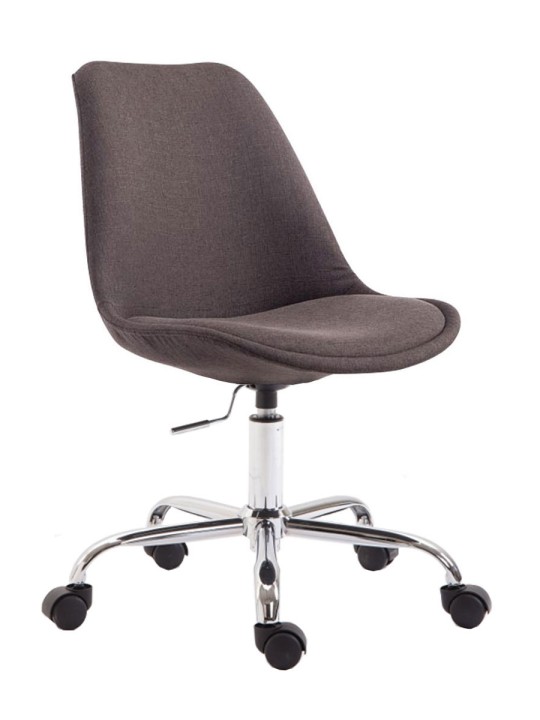 Scaun de birou țesătură Toulouse, gri închis