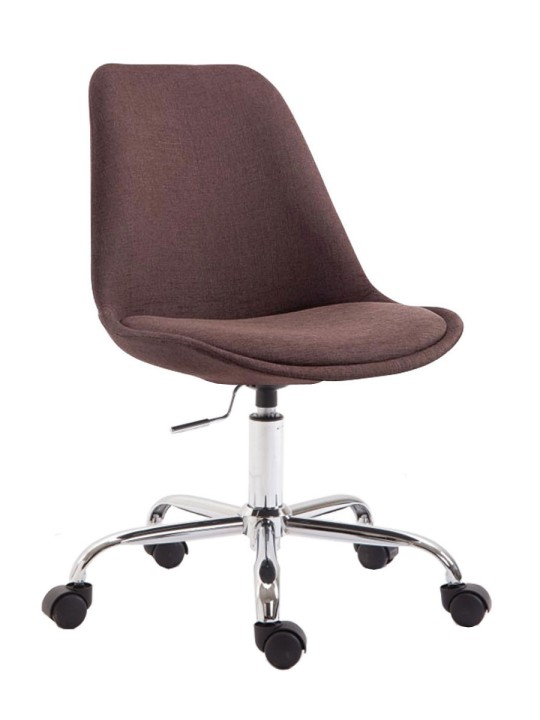 Scaun de birou țesătură Toulouse, maro