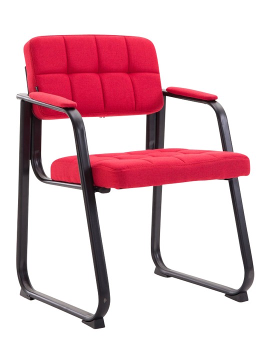 Scaun vizitator stofa Canada B, roșu