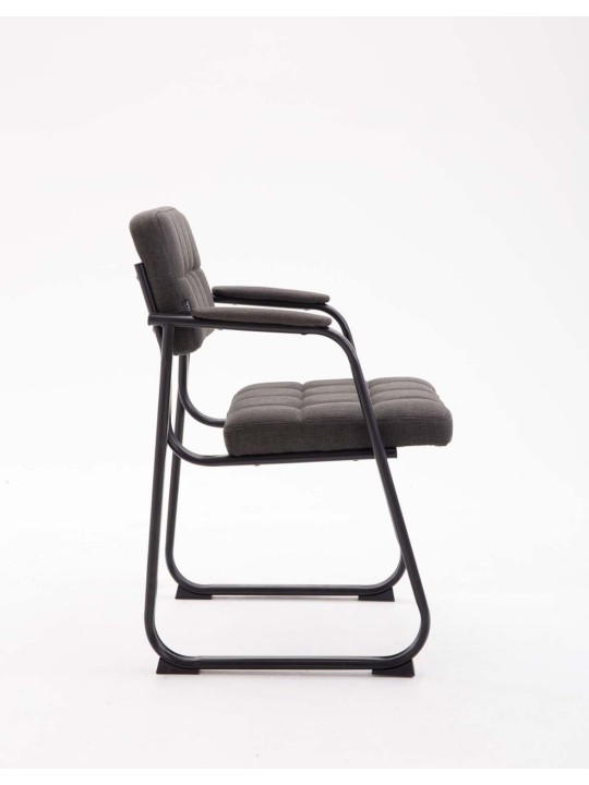 Scaun vizitator stofa Canada B, gri închis