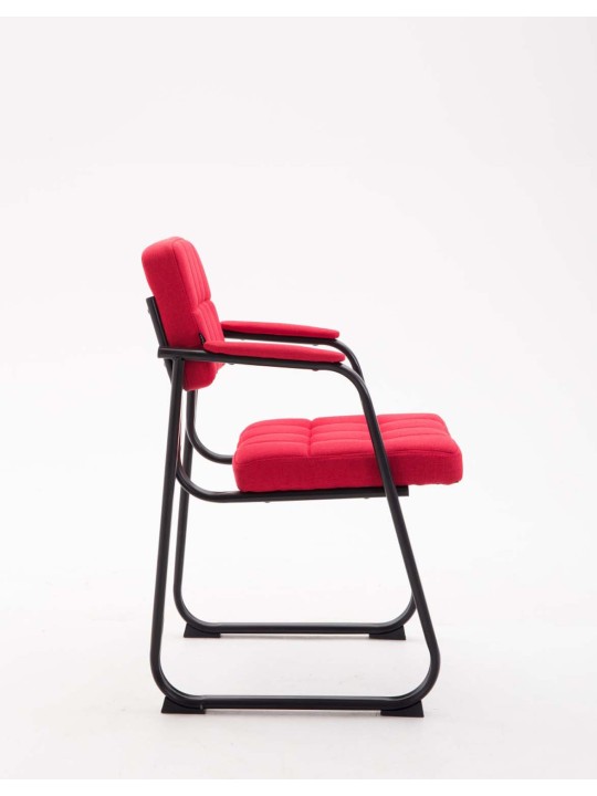 Scaun vizitator stofa Canada B, roșu