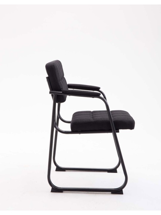 Scaun vizitator stofa Canada B, negru