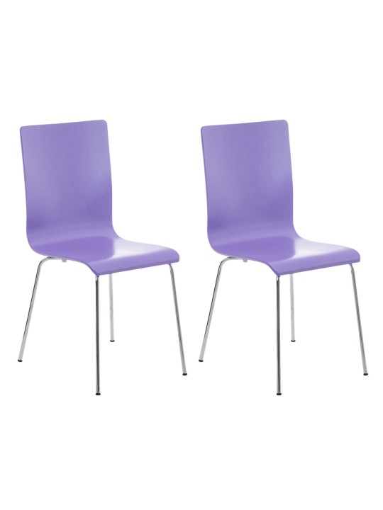 Set 2 scaune vizitator Pepe, lila