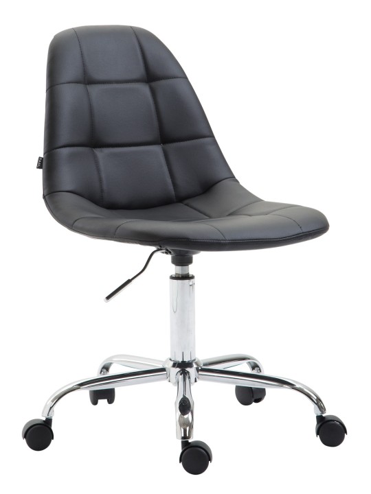 Scaun de birou Reims imitatie piele, negru