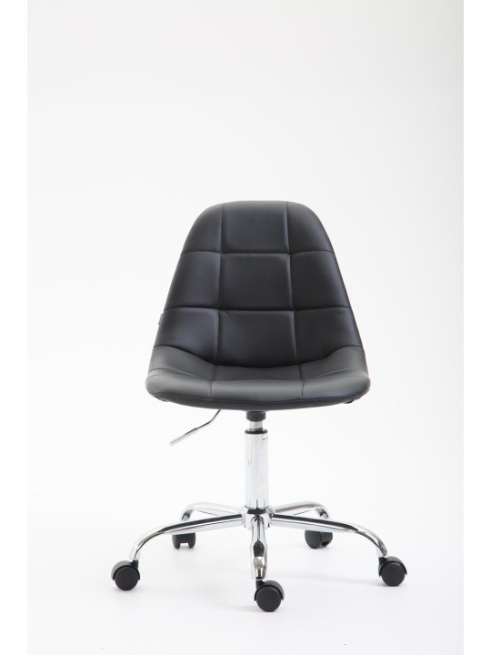 Scaun de birou Reims imitatie piele, negru