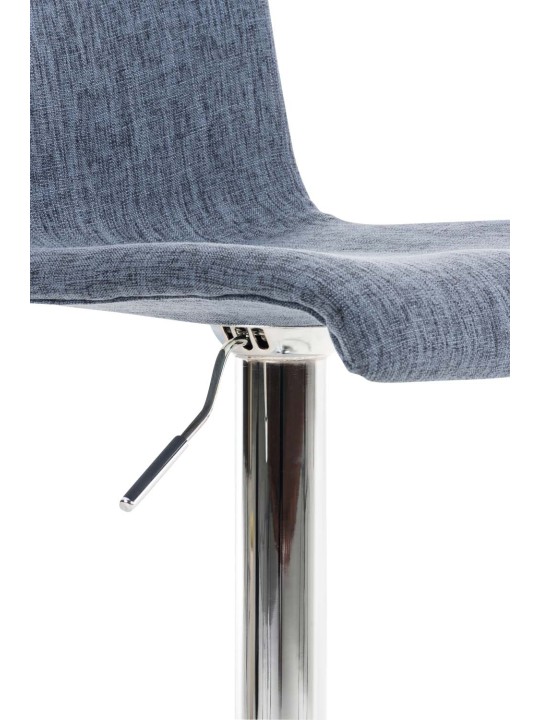 Scaun de bar țesătură Hoover C, albastru