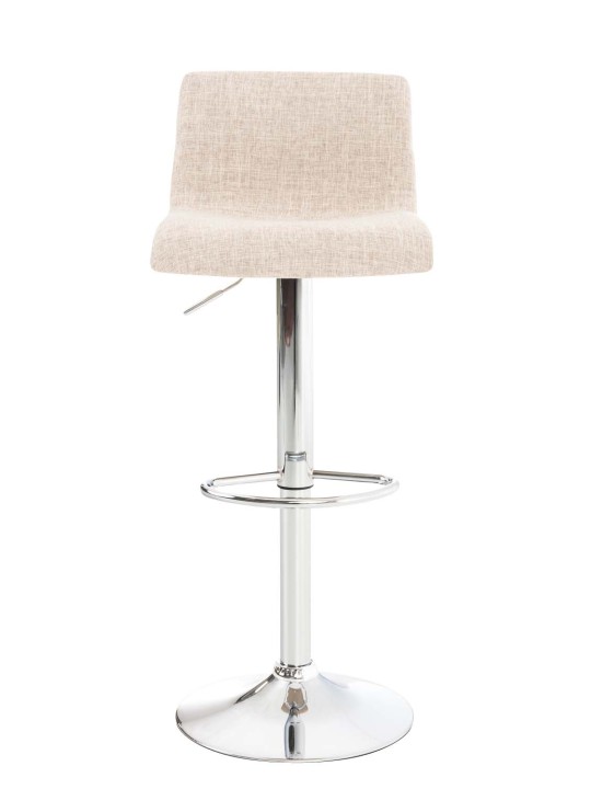 Scaun de bar țesătură Hoover C, crem