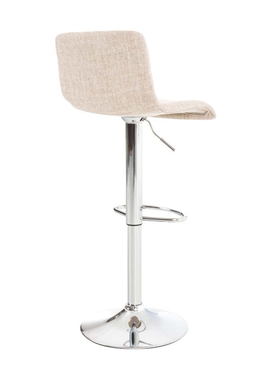 Scaun de bar țesătură Hoover C, crem