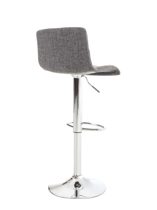 Scaun de bar țesătură Hoover C, gri deschis