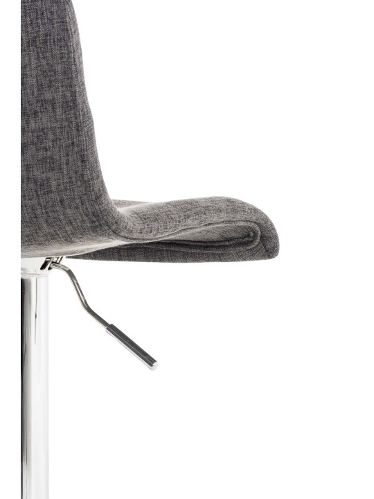 Scaun de bar țesătură Hoover C, gri deschis