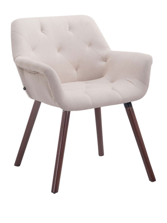 Scaun vizitator Cassidy stofa nuc, bej