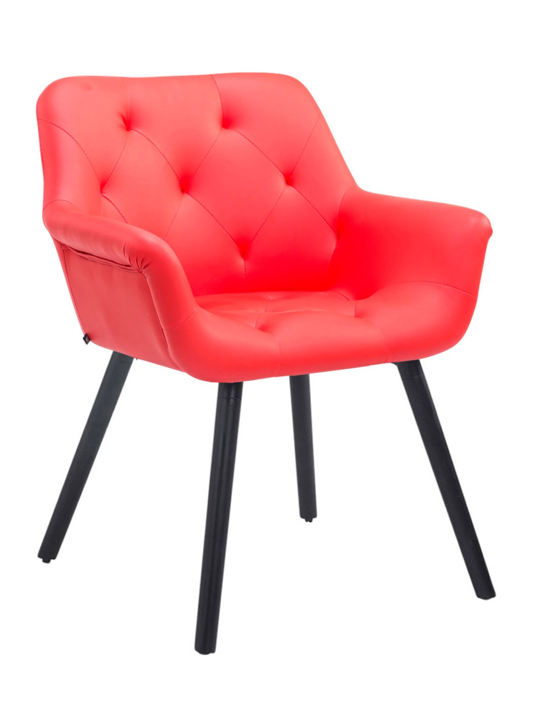 Scaun vizitator Cassidy imitatie piele, roșu