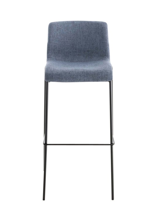 Scaun de bar din material Hoover cadru de 4 picioare, albastru