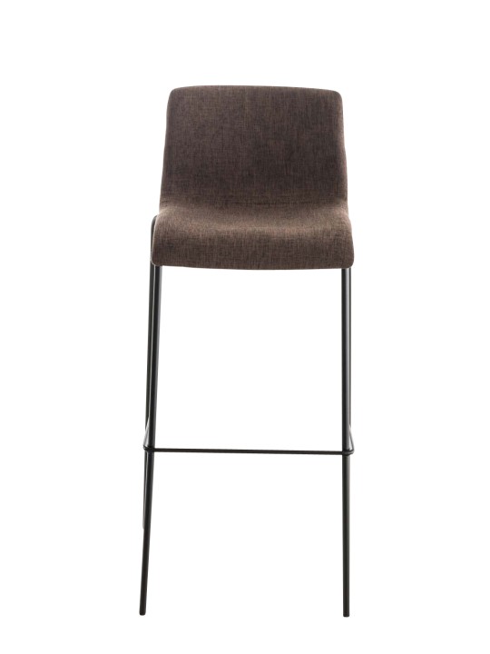 Scaun de bar din material Hoover cadru de 4 picioare, maro Scaun de bar din material Hoover cadru de 4 picioare, maro