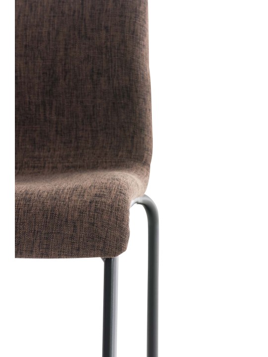 Scaun de bar din material Hoover cadru de 4 picioare, maro Scaun de bar din material Hoover cadru de 4 picioare, maro