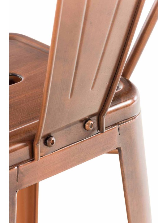 Scaun de bar Aiden, cupru