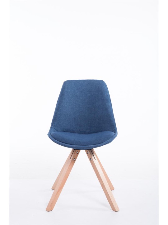 Scaun vizitator Tesatura Toulouse Natura Square, albastru