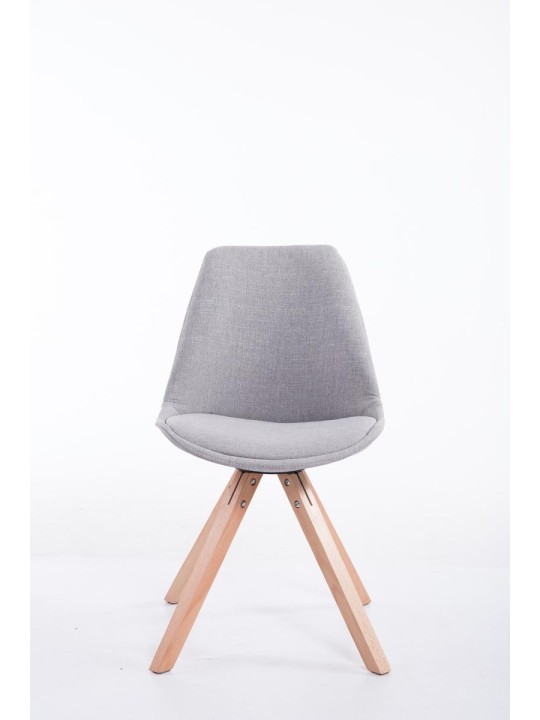 Scaun vizitator Tesatura Toulouse Natura Square, gri