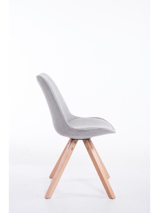 Scaun vizitator Tesatura Toulouse Natura Square, gri