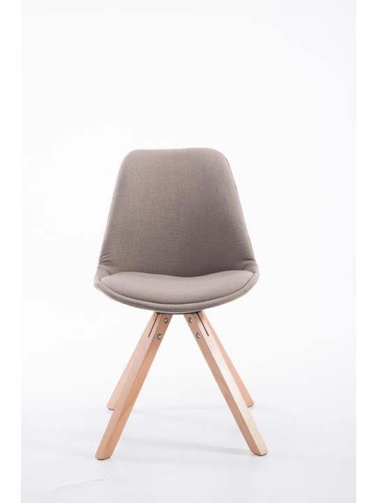 Scaun vizitator Tesatura Toulouse Natura Square, taupe