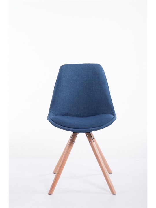 Scaun vizitator Toulouse stofa Natura rotund, albastru