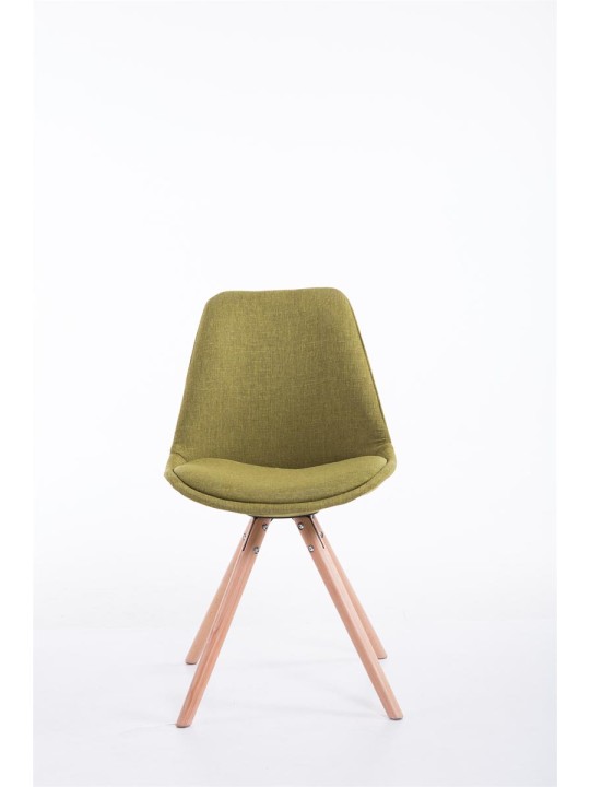 Scaun vizitator Toulouse stofa Natura rotund, verde