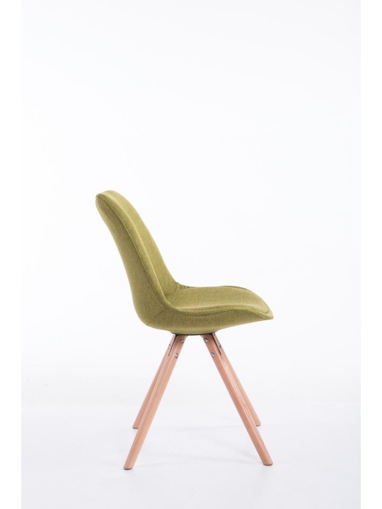 Scaun vizitator Toulouse stofa Natura rotund, verde