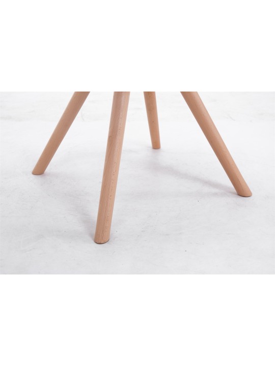 Scaun vizitator Toulouse stofa Natura rotund, taupe