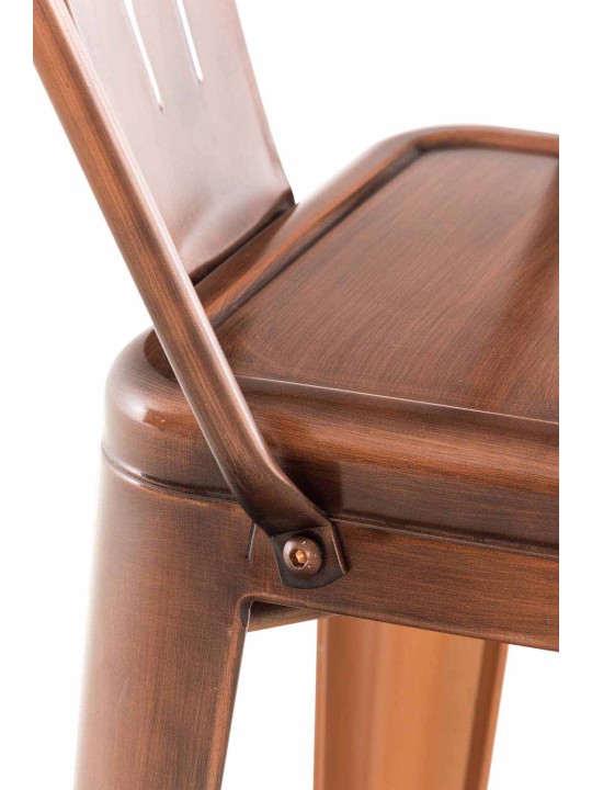 Set 2 scaune de bar Aiden, cupru