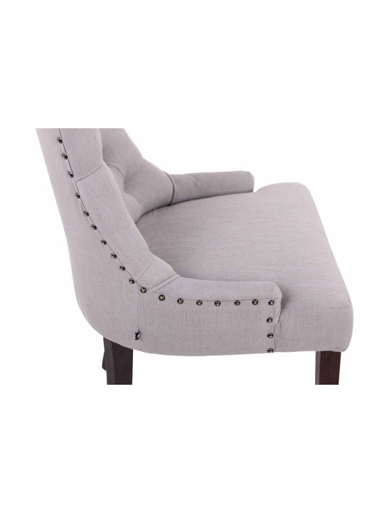 Scaun de sufragerie Aberdeen stofa antic, gri