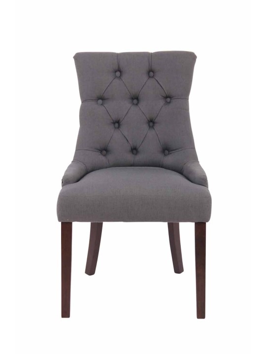 Scaun de sufragerie Aberdeen stofa antic, gri închis