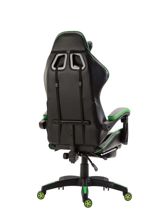 Scaun de birou Ignite imitatie de piele, negru/verde