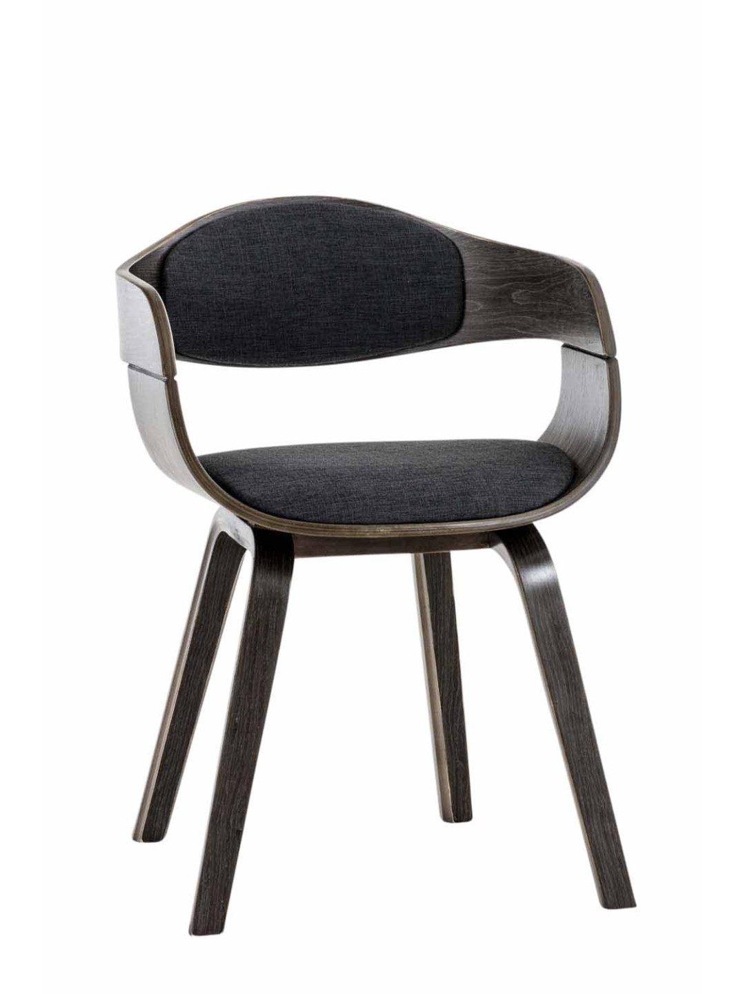 Scaun vizitator țesătură Kingston, gri/gri închis