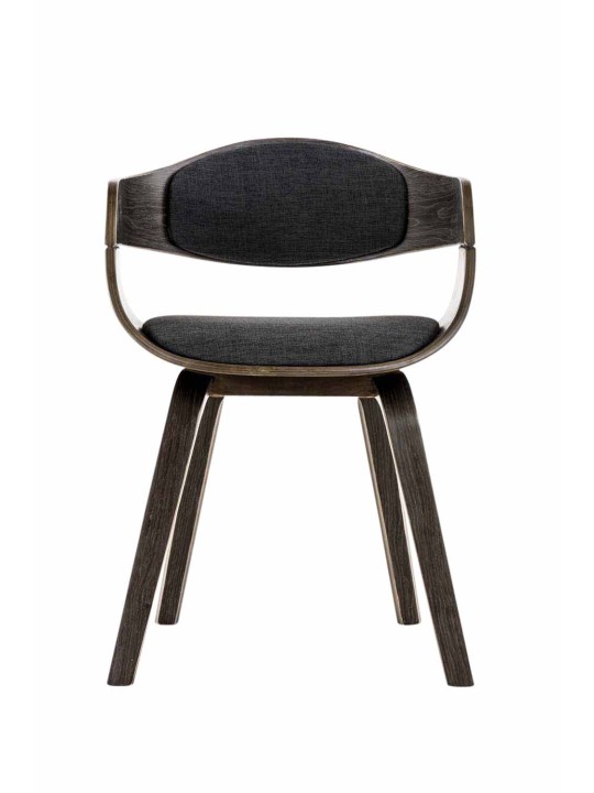 Scaun vizitator țesătură Kingston, gri/gri închis