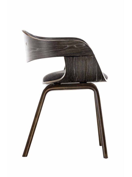 Scaun vizitator țesătură Kingston, gri/gri închis