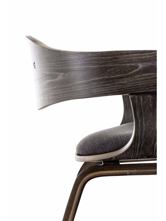 Scaun vizitator țesătură Kingston, gri/gri închis