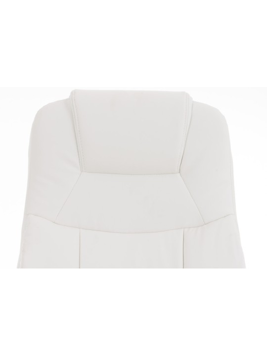 Scaun de birou BIG Apollo imitatie piele V2, alb
