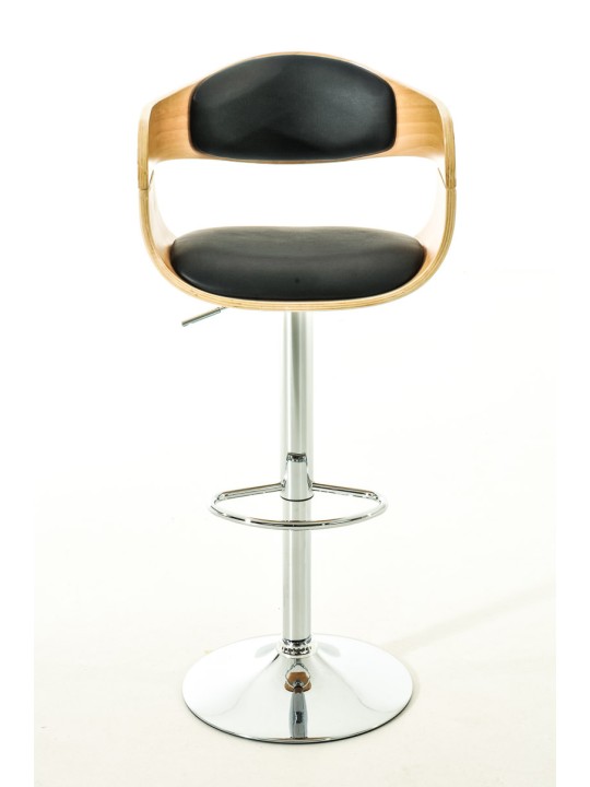 Set 2 scaune de bar Kingston C imitatie piele, natural/negru Set 2 scaune de bar Kingston C imitatie piele, natural/negru