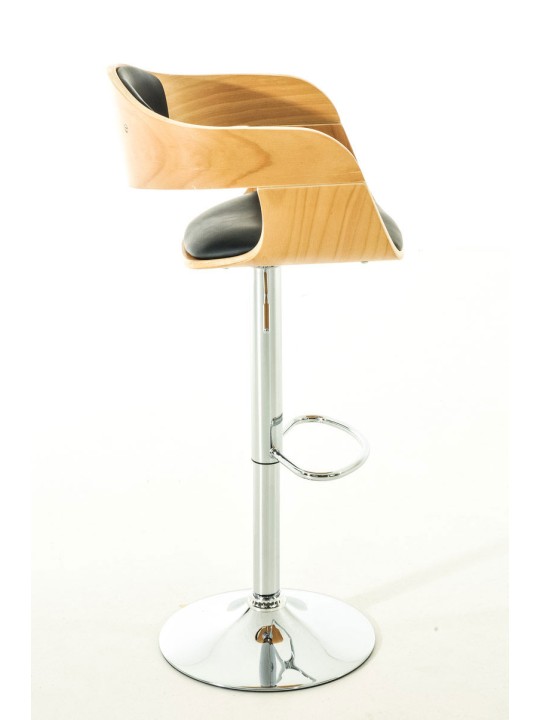 Set 2 scaune de bar Kingston C imitatie piele, natural/negru Set 2 scaune de bar Kingston C imitatie piele, natural/negru