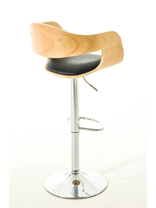 Set 2 scaune de bar Kingston C imitatie piele, natural/negru Set 2 scaune de bar Kingston C imitatie piele, natural/negru