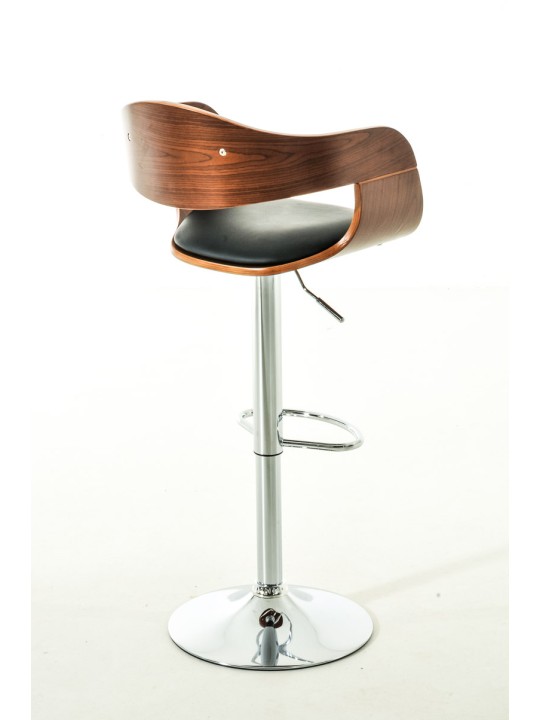 Set 2 scaune de bar Kingston C imitatie piele, nuc/negru Set 2 scaune de bar Kingston C imitatie piele, nuc/negru