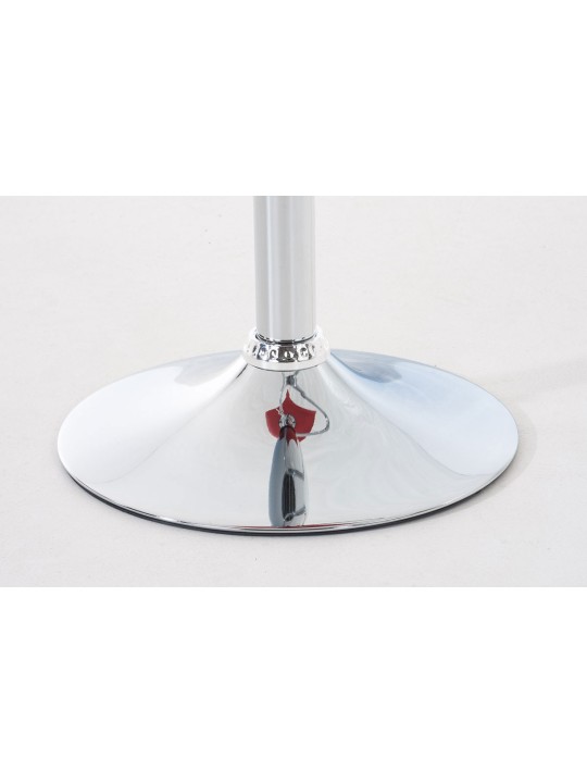 Set 2 scaune de bar Hoover plastic cromat, roșu