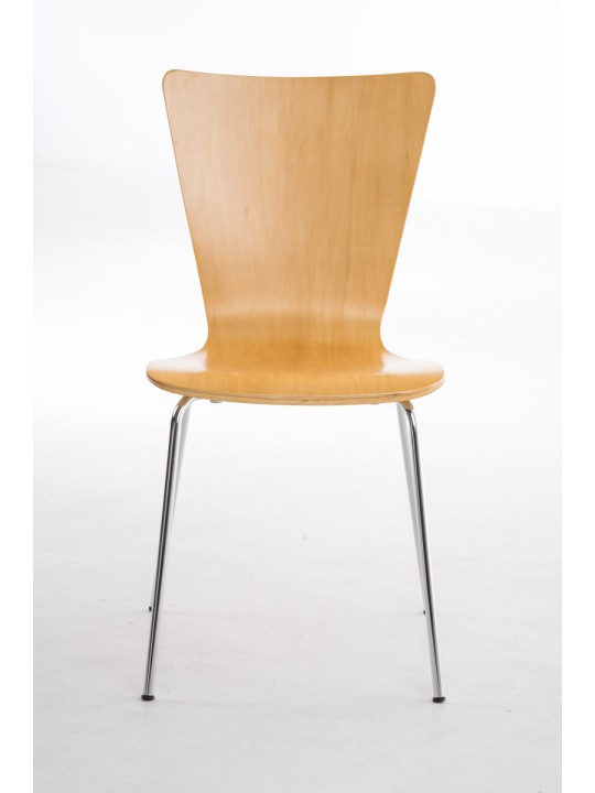 Set de 4 scaune vizitator Aaron, natural