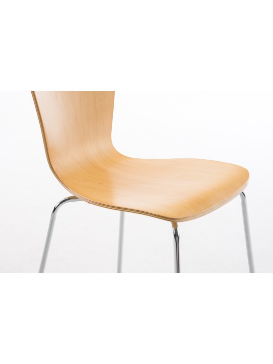 Set de 4 scaune vizitator Aaron, natural