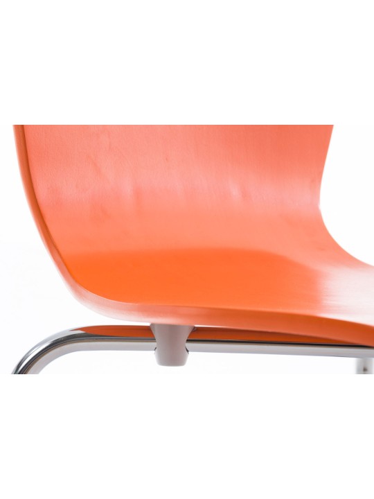 Set de 4 scaune vizitator Aaron, portocaliu