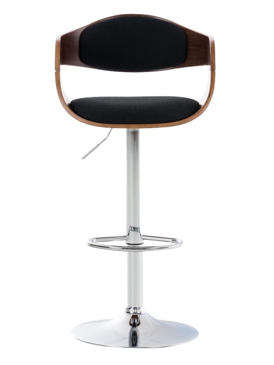 Scaun de bar Kingston C stofa, nuc/negru