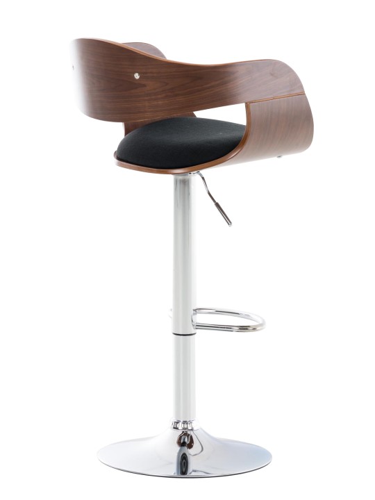 Scaun de bar Kingston C stofa, nuc/negru