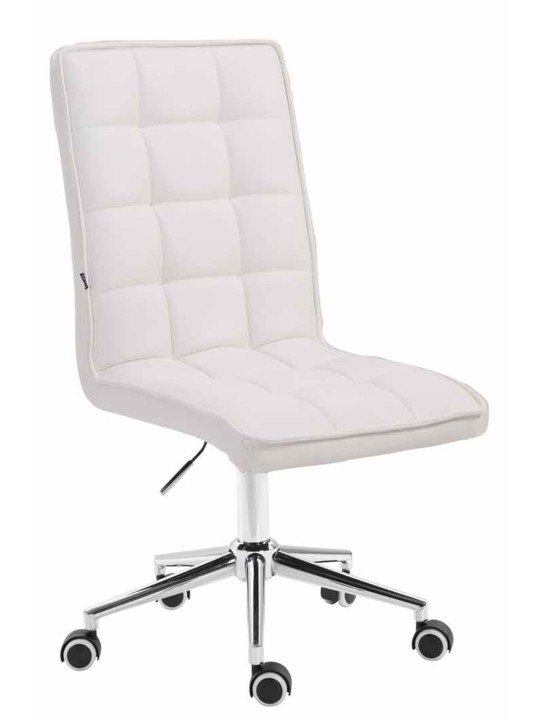 Scaun de lucru Peking V2 piele artificiala, alb