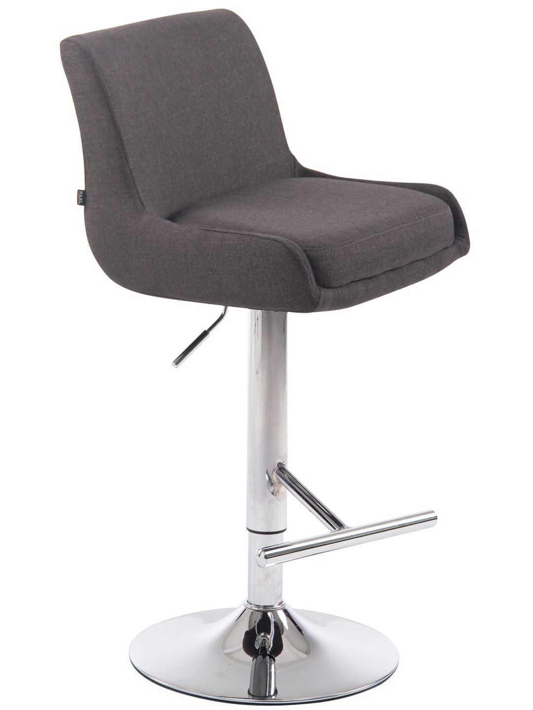 Scaun de bar Club stofa C, gri închis