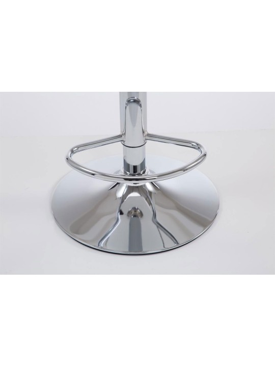 Set 2 taburete de bar Las Vegas V2 imitatie piele crom, alb Set 2 taburete de bar Las Vegas V2 imitatie piele crom, alb